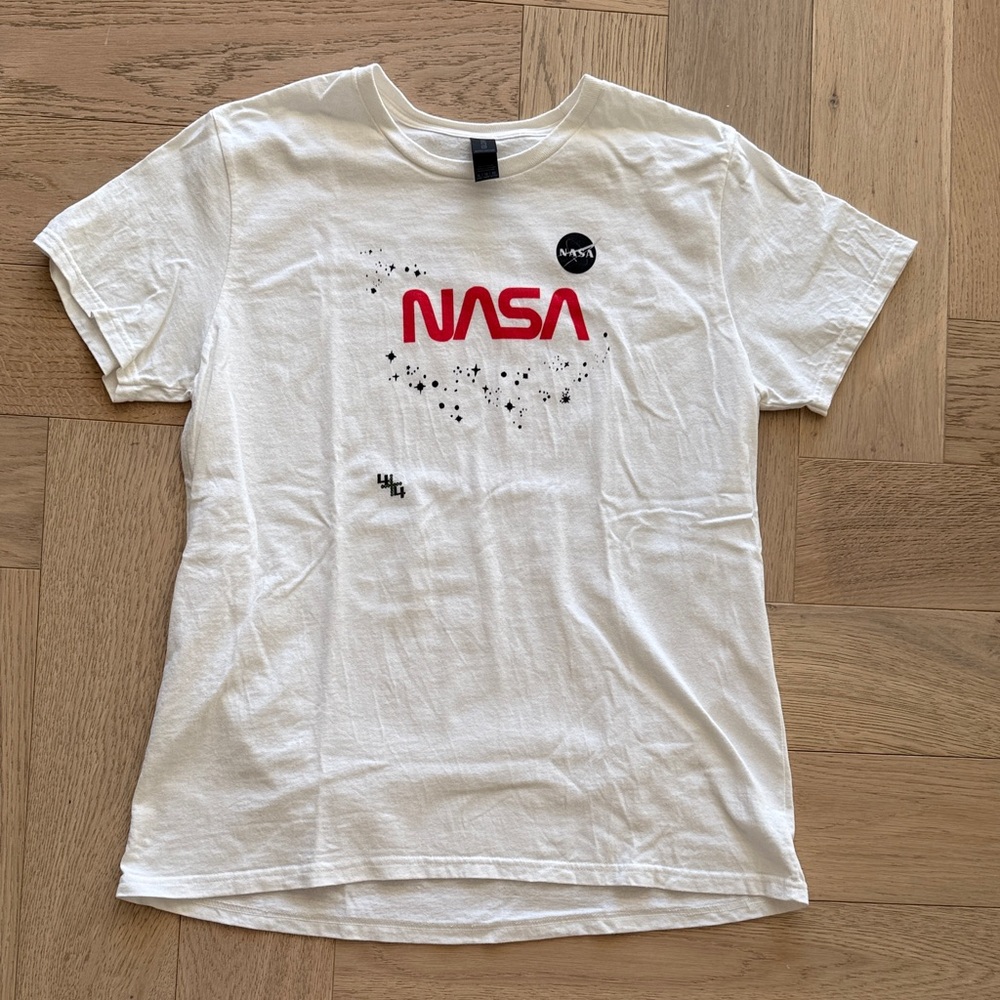 Plus 44 White NASA Graphic T-Shirt